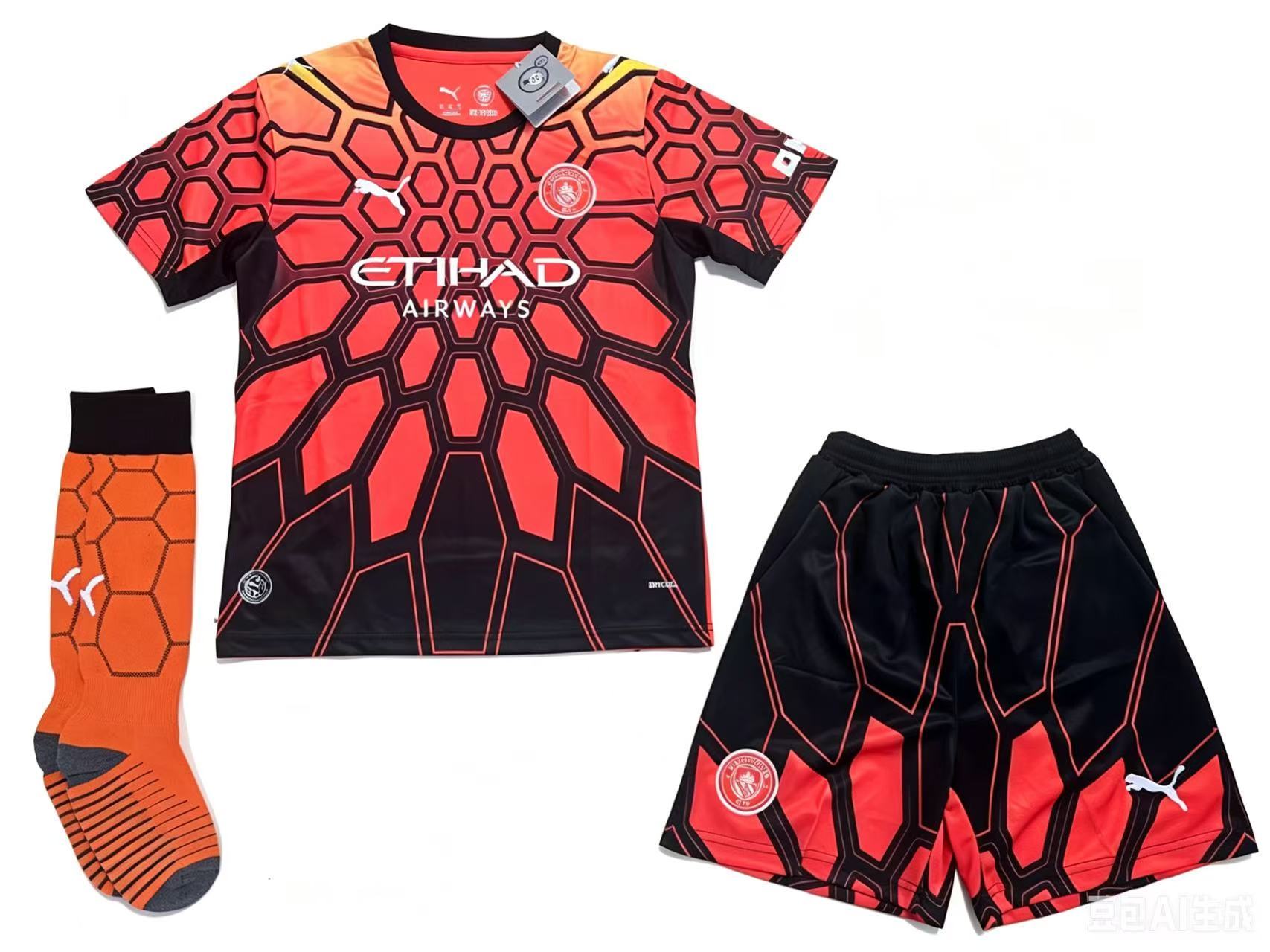 2026/27  Manchester City Orange and Black Gatekeepers Football Kit