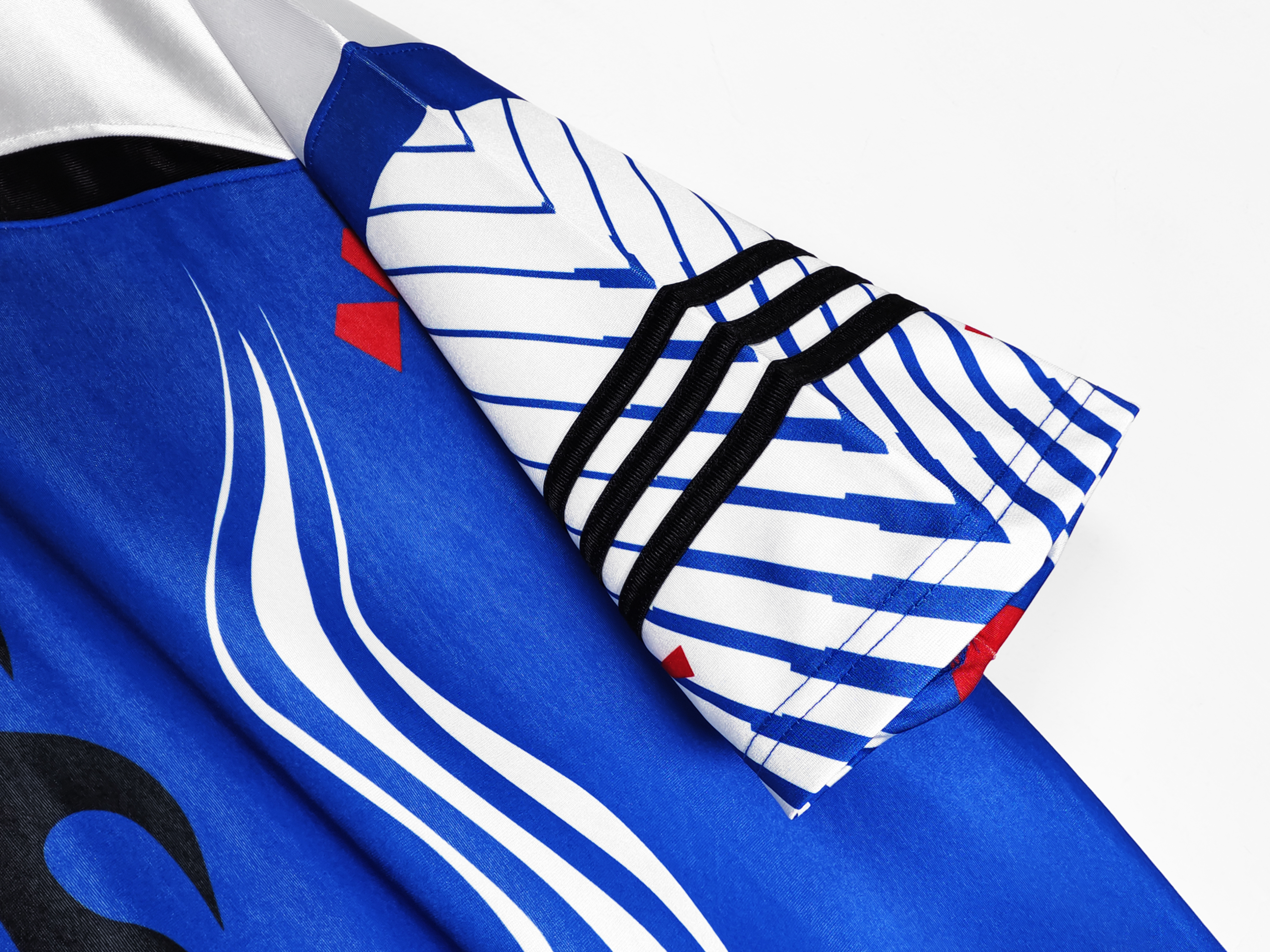 Japan Casual culture knitted short-sleeved V-neck jersey shirt Retro jersey
