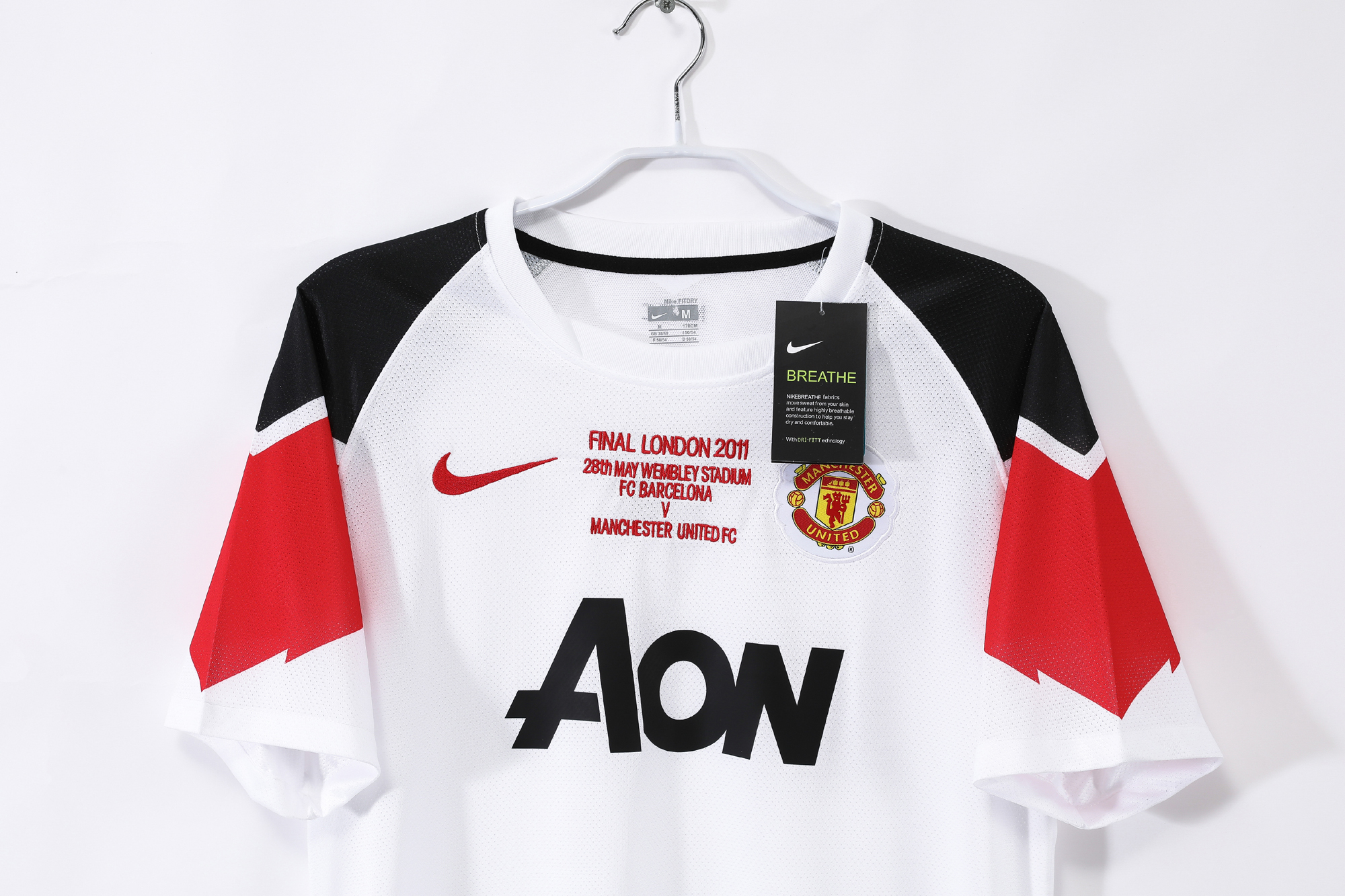 2010/11 Manchester United Away Champions League version Retro jersey
