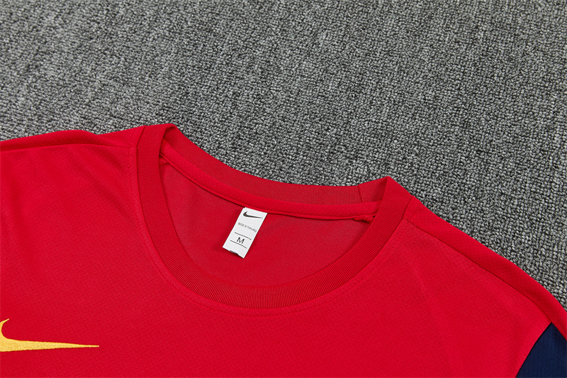 26/27 Barcelona Red Short Sleeve Tracksuits