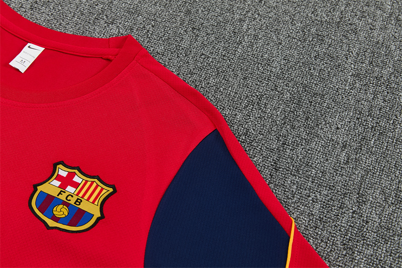 26/27 Barcelona Red Short Sleeve Tracksuits