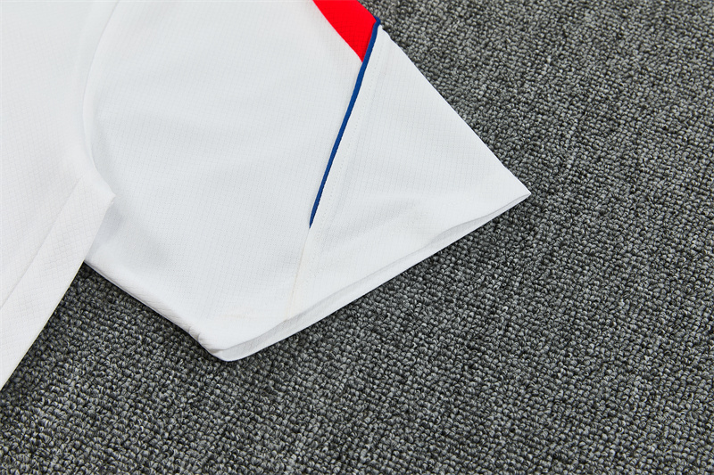26/27 PSG White Short Sleeve Tracksuits PSG