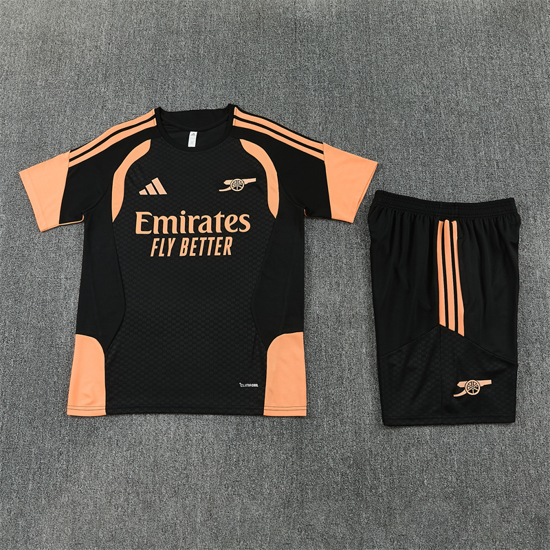 26/27 Arsenal Black Short Sleeve Tracksuits