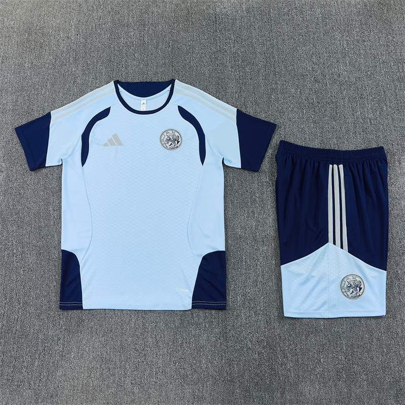 26/27 Ajax Light Blue Short Sleeve Tracksuits