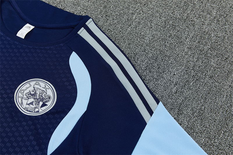 26/27 Ajax Royal Blue Short Sleeve Tracksuits