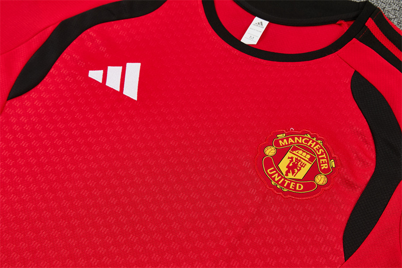 26/27 Manchester United Red Short Sleeve Tracksuits