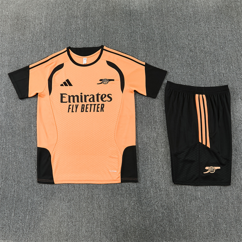 26/27 Arsenal Orange Short Sleeve Tracksuits