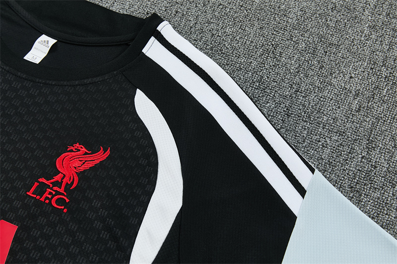 26/27 Liverpool Black Short Sleeve Tracksuits