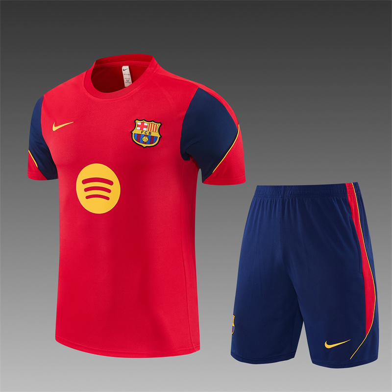 26/27 Barcelona Red Short Sleeve Tracksuits