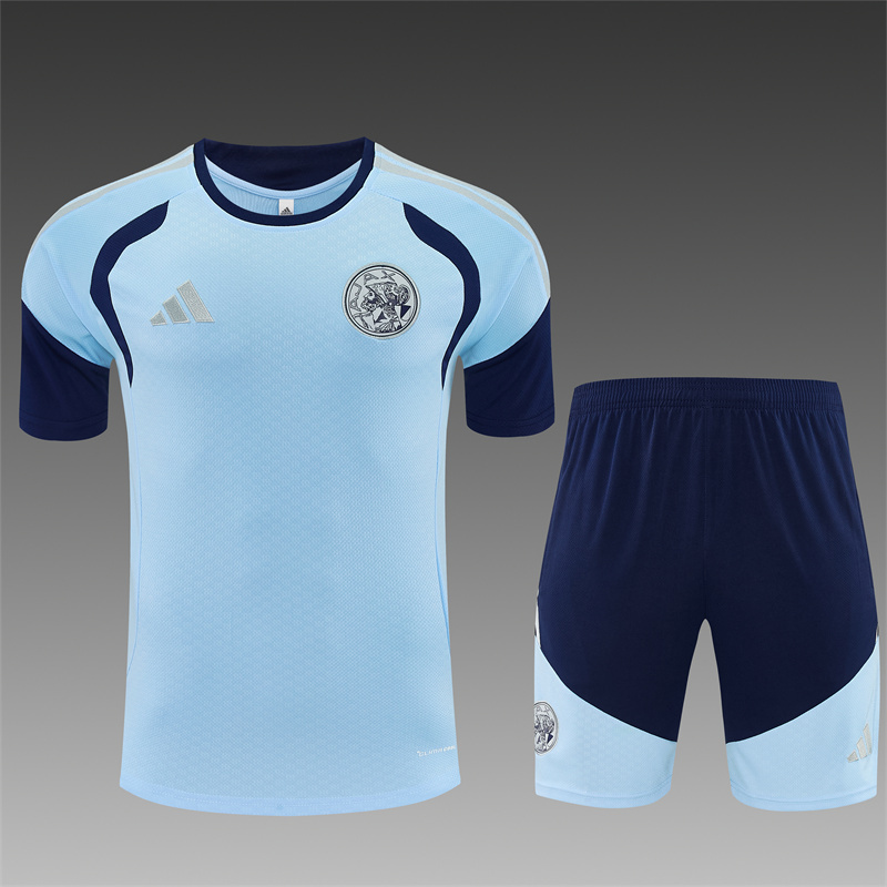 26/27 Ajax Light Blue Short Sleeve Tracksuits