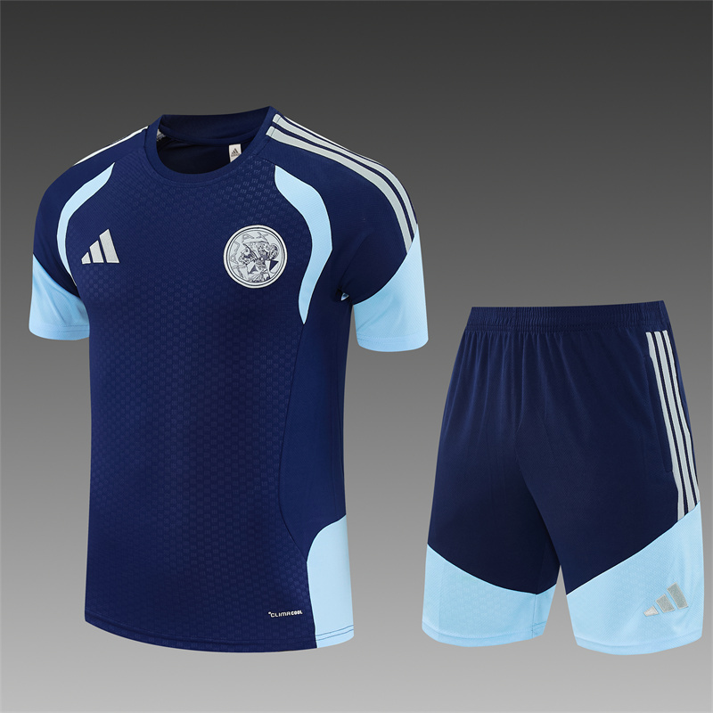 26/27 Ajax Royal Blue Short Sleeve Tracksuits