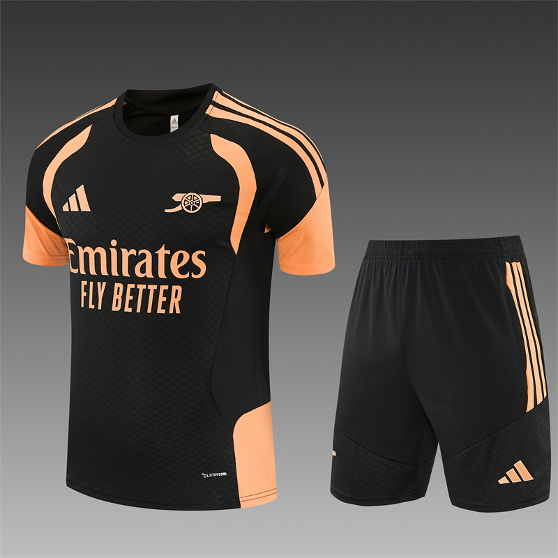 26/27 Arsenal Black Short Sleeve Tracksuits
