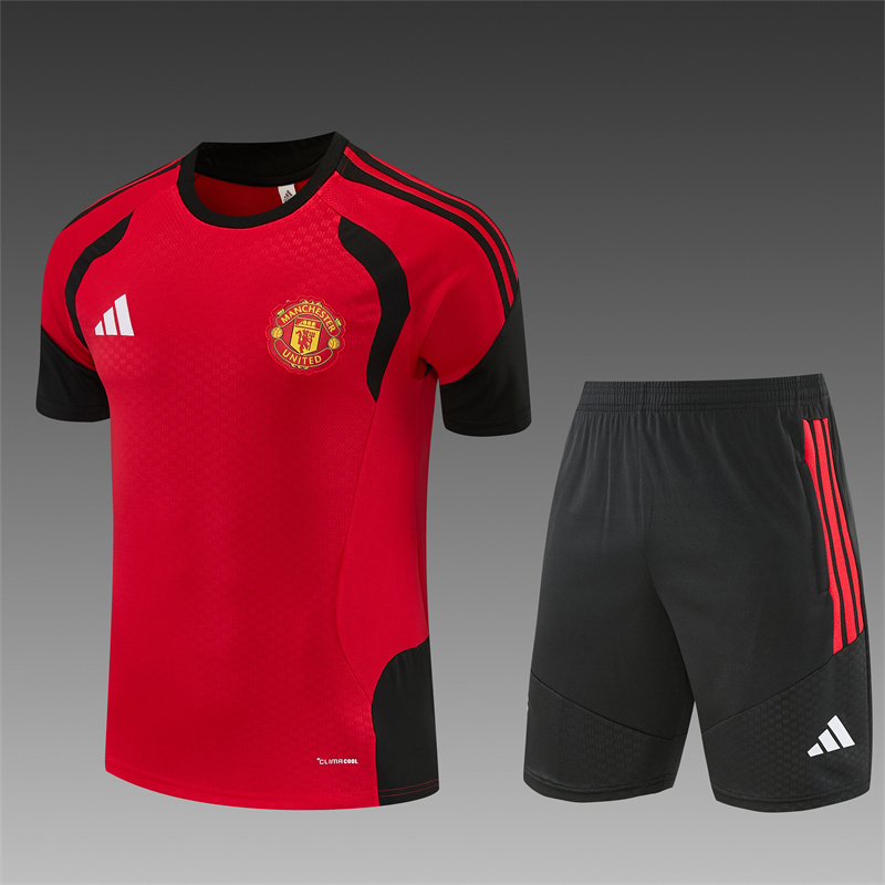26/27 Manchester United Red Short Sleeve Tracksuits