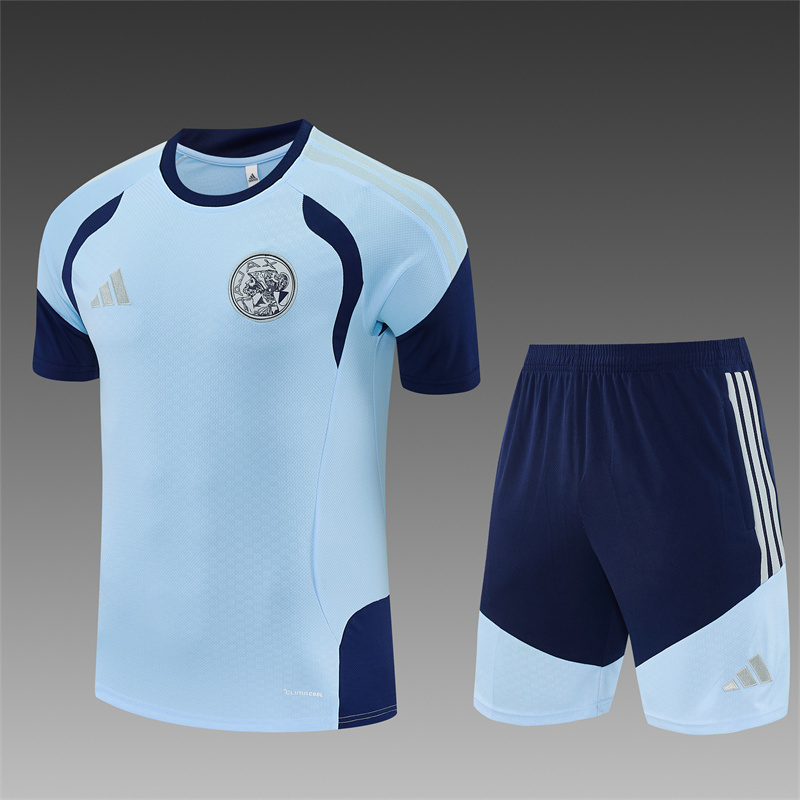 26/27 Ajax Light Blue Short Sleeve Tracksuits