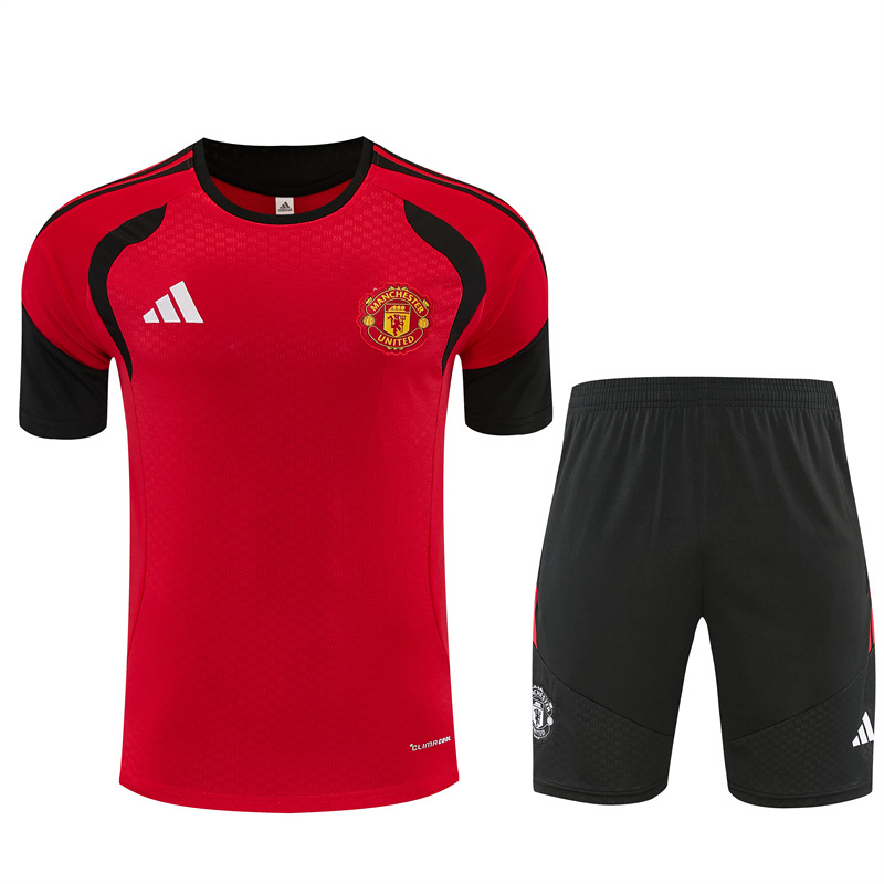 26/27 Manchester United Red Short Sleeve Tracksuits