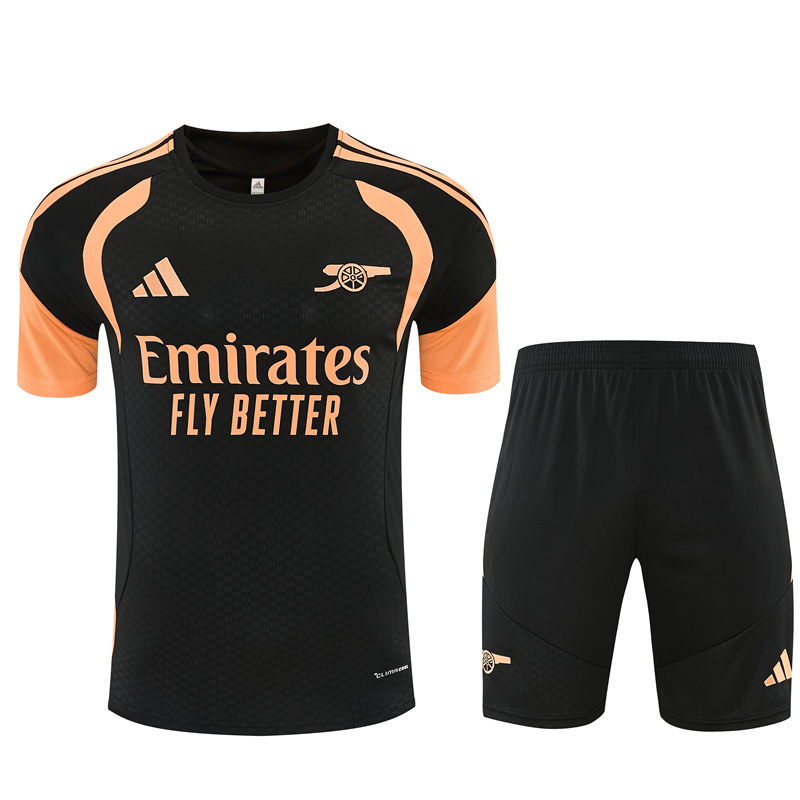26/27 Arsenal Black Short Sleeve Tracksuits