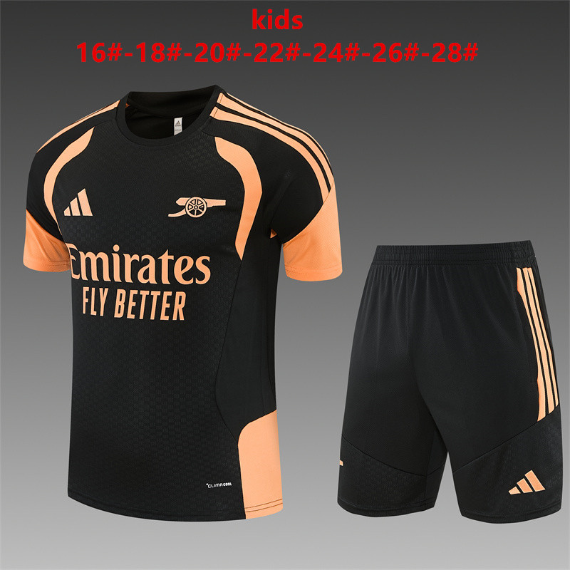 26/27 Arsenal Black Short Sleeve Tracksuits