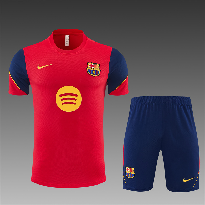 26/27 Barcelona Red Short Sleeve Tracksuits