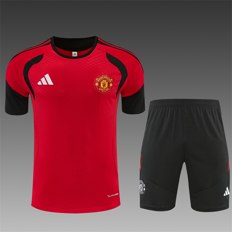 26/27 Manchester United Red Short Sleeve Tracksuits