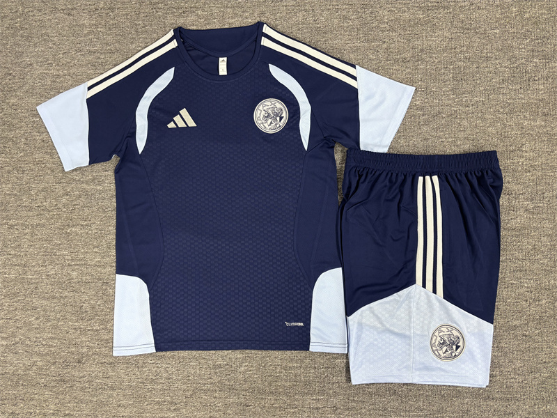 26/27 Ajax Royal Blue Short Sleeve Tracksuits