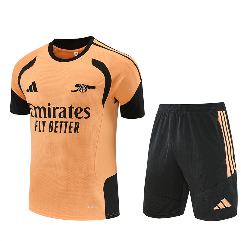 26/27 Arsenal Orange Short Sleeve Tracksuits