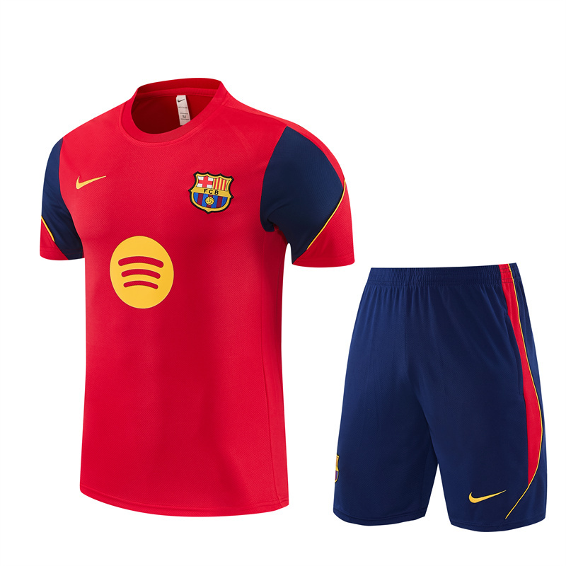 26/27 Barcelona Red Short Sleeve Tracksuits