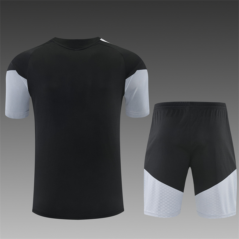 26/27 Spain Black Short Sleeve Tracksuits