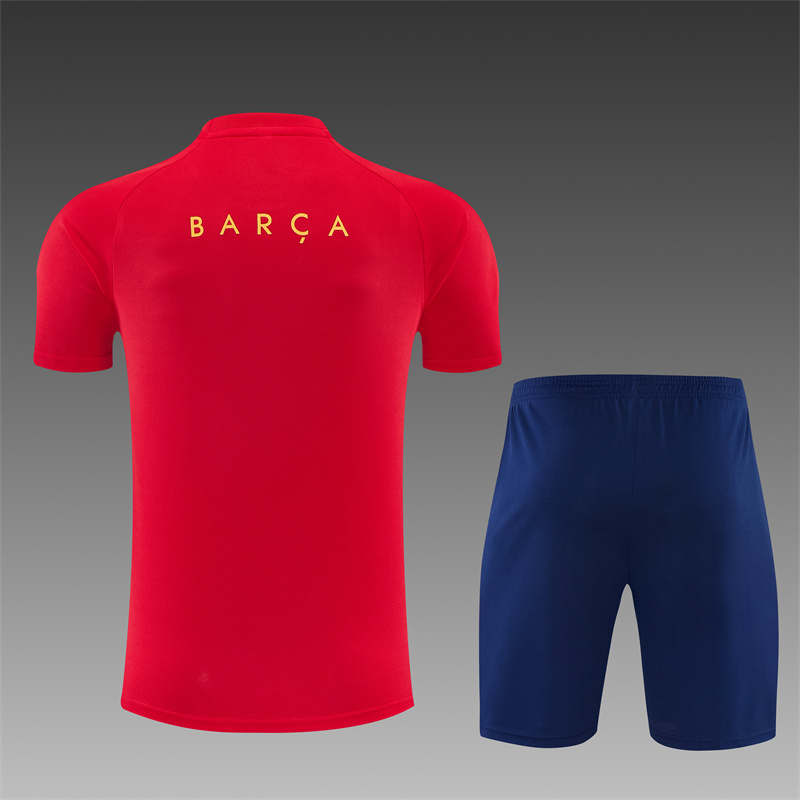 26/27 Barcelona Red Short Sleeve Tracksuits