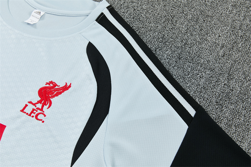 26/27 Liverpool Light Grey Short Sleeve Tracksuits