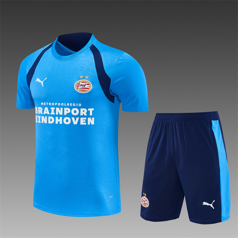 26/27 PSV Eindhoven Light Blue Short Sleeve Tracksuits