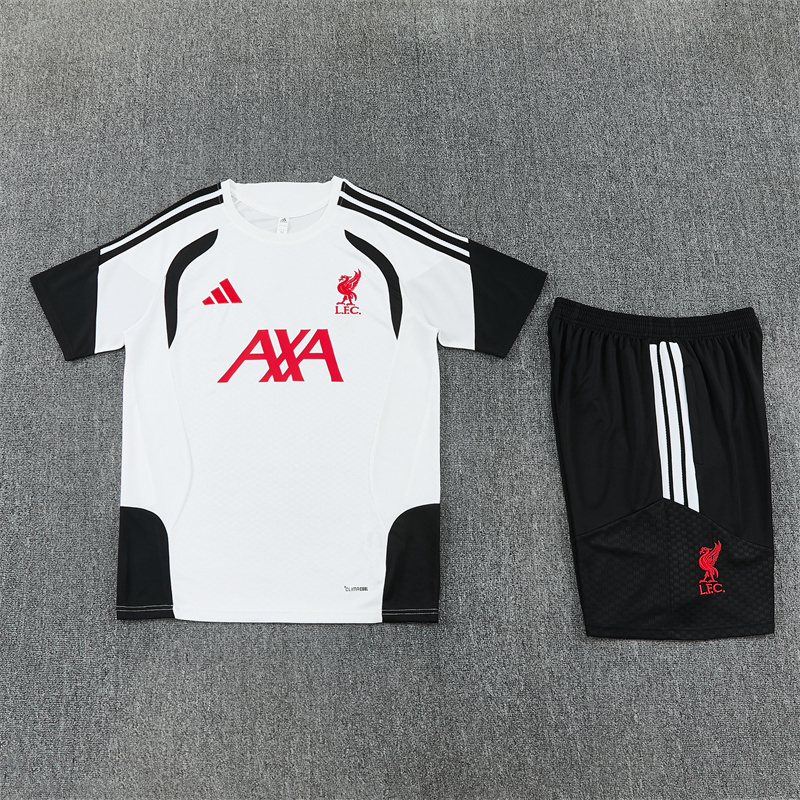 26/27 Liverpool White Short Sleeve Tracksuits