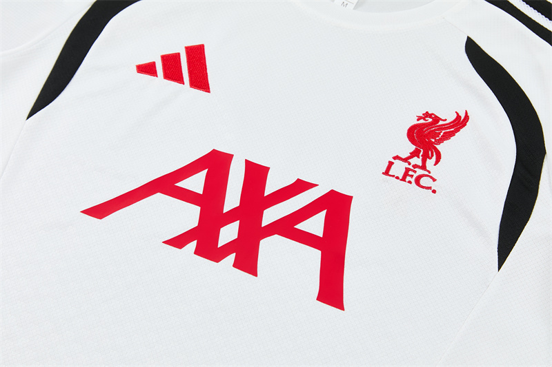 26/27 Liverpool White Short Sleeve Tracksuits
