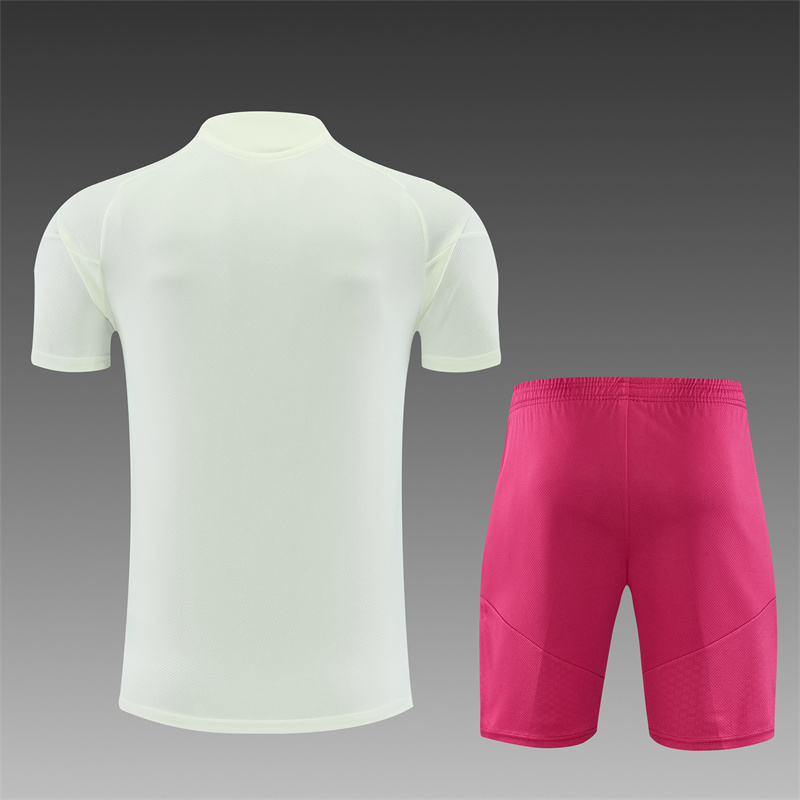 26/27 Real Madrid Beige Short Sleeve Tracksuits