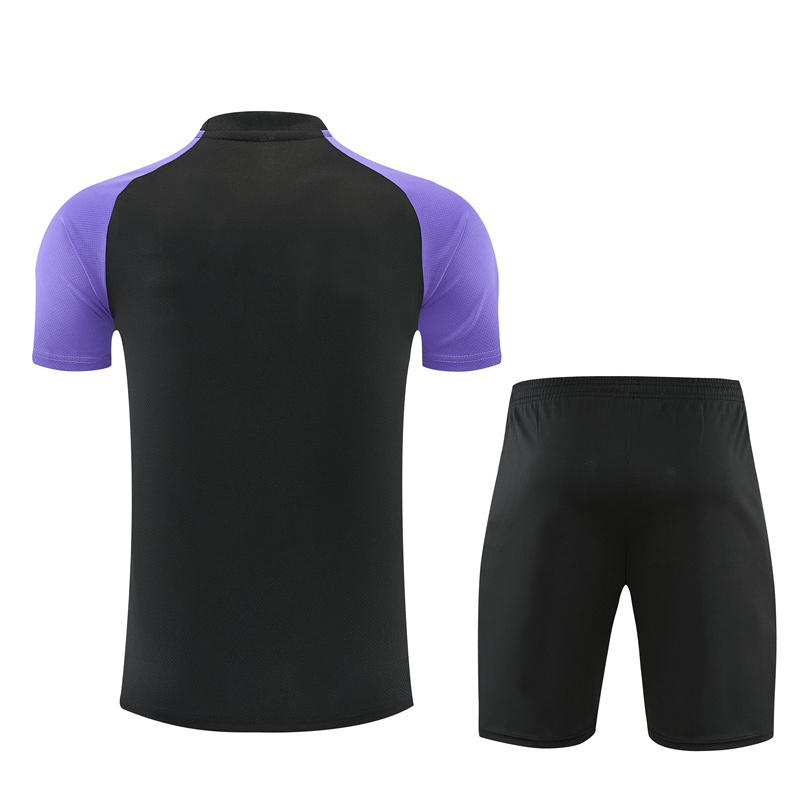 26/27 Barcelona Black Short Sleeve Tracksuits