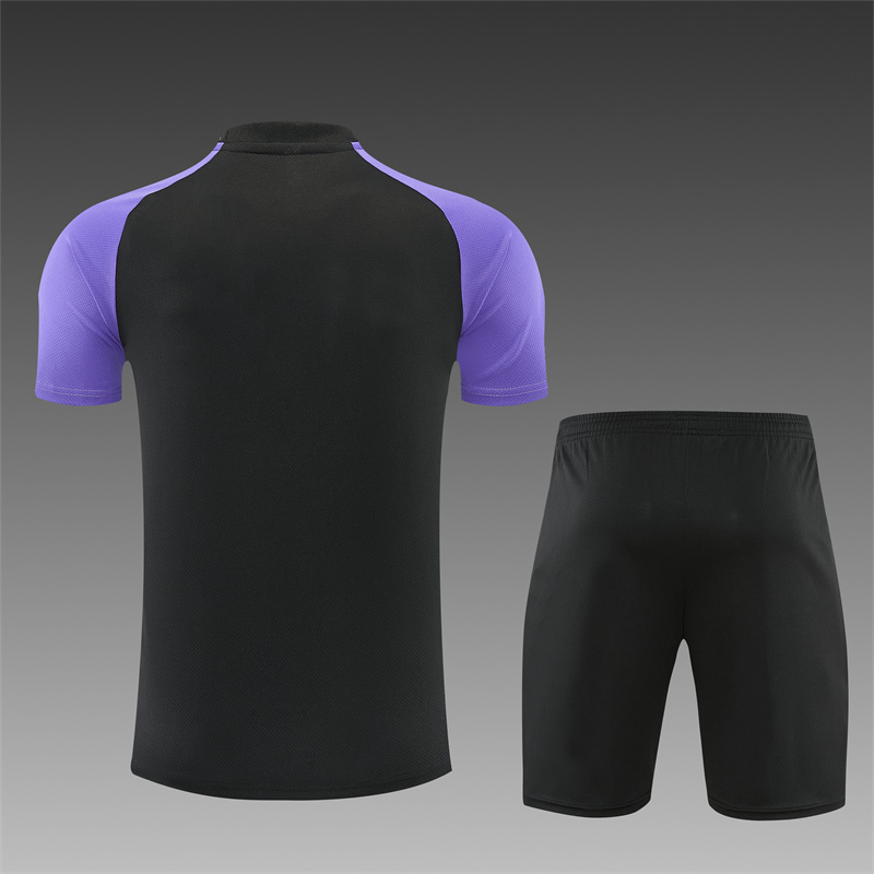 26/27 Barcelona Black Short Sleeve Tracksuits