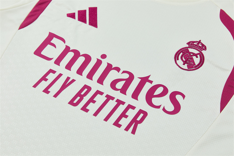 26/27 Real Madrid Beige Short Sleeve Tracksuits