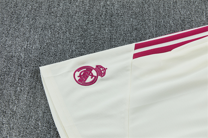 26/27 Real Madrid Beige Short Sleeve Tracksuits