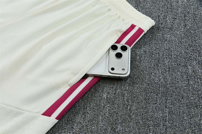26/27 Real Madrid Beige Short Sleeve Tracksuits
