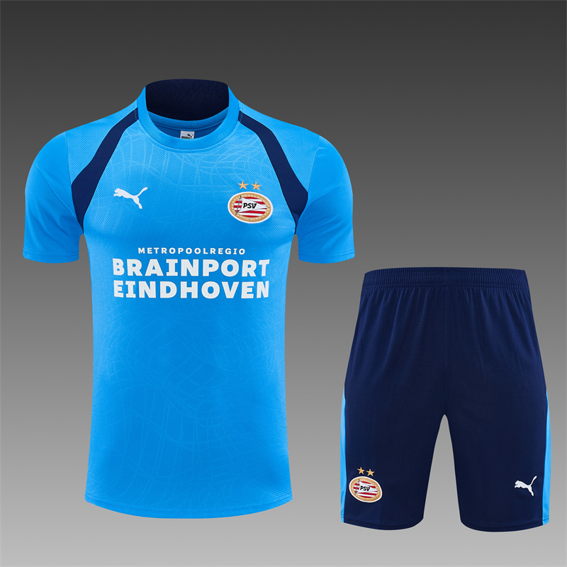 26/27 PSV Eindhoven Light Blue Short Sleeve Tracksuits