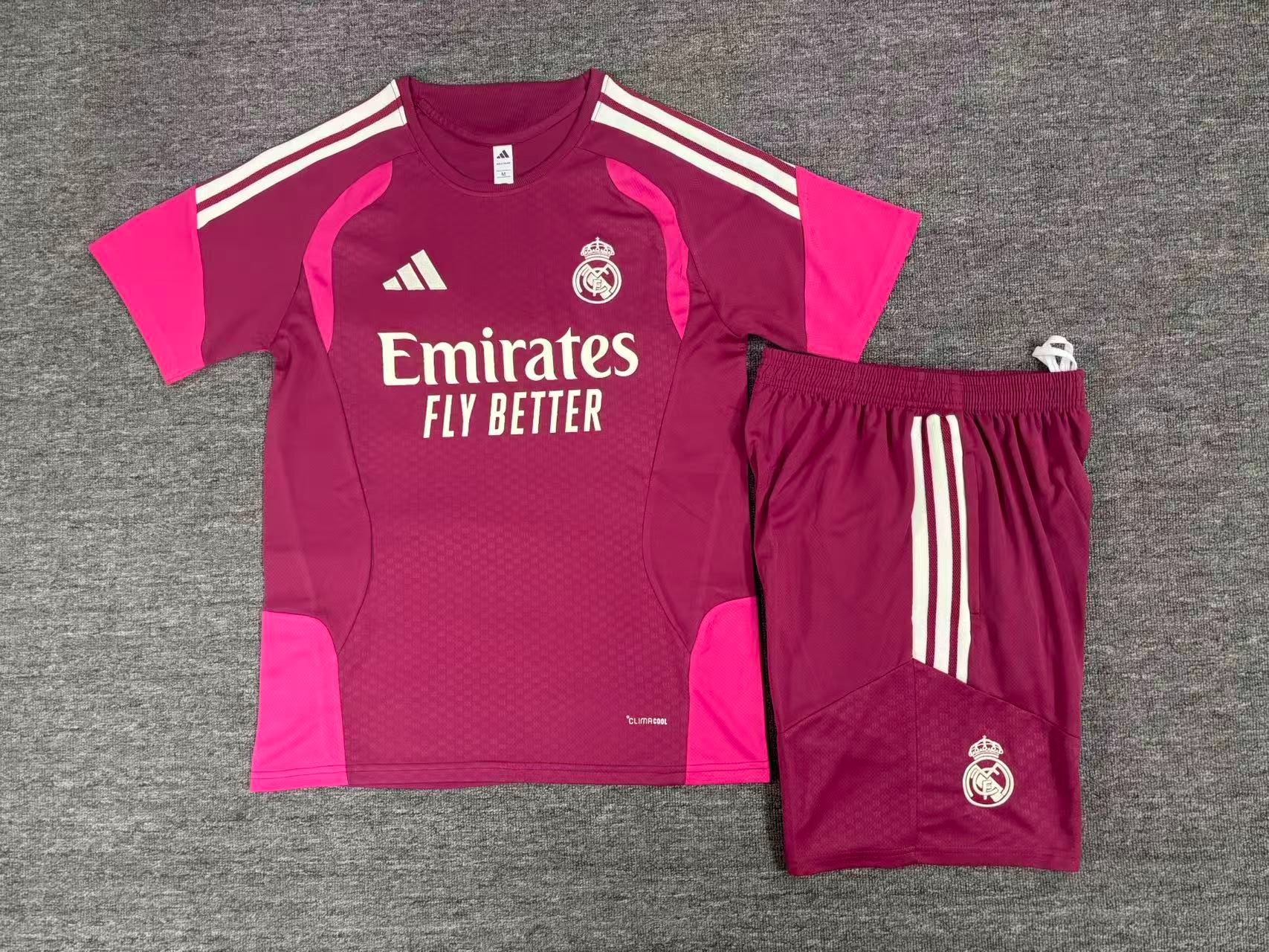 26/27 Real Madrid Rose Pink Short Sleeve Tracksuits