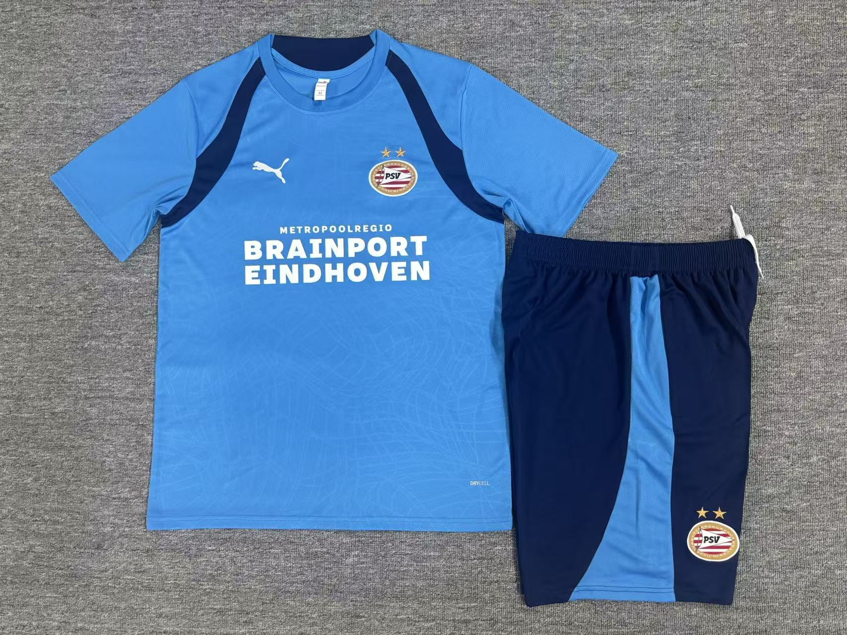 26/27 PSV Eindhoven Light Blue Short Sleeve Tracksuits