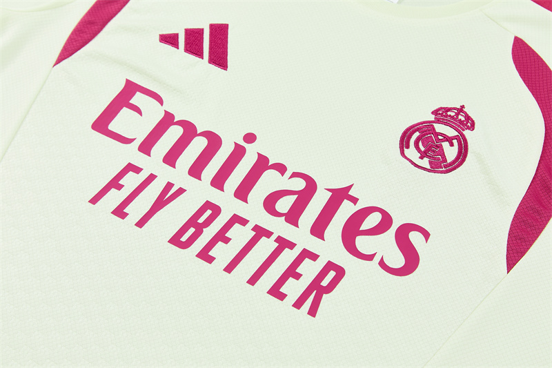 26/27 Real Madrid Beige Short Sleeve Tracksuits
