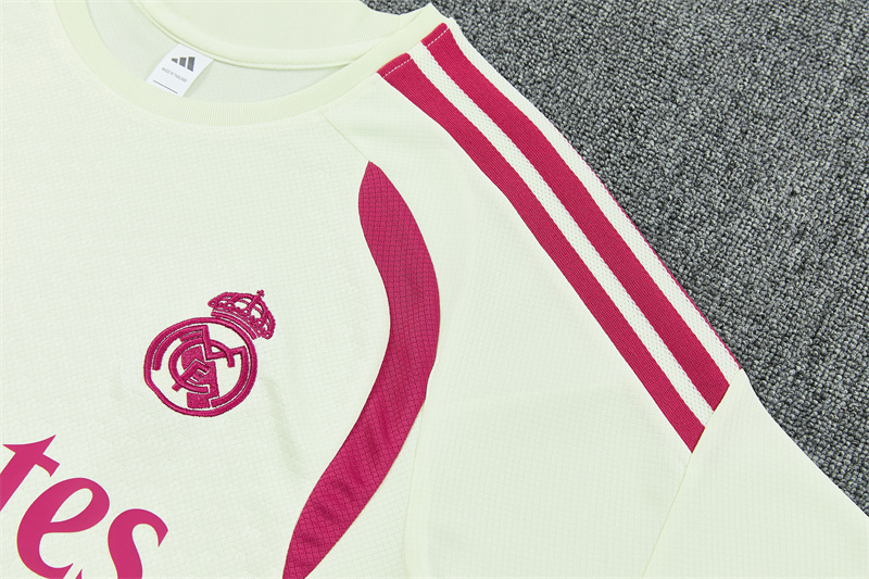 26/27 Real Madrid Beige Short Sleeve Tracksuits