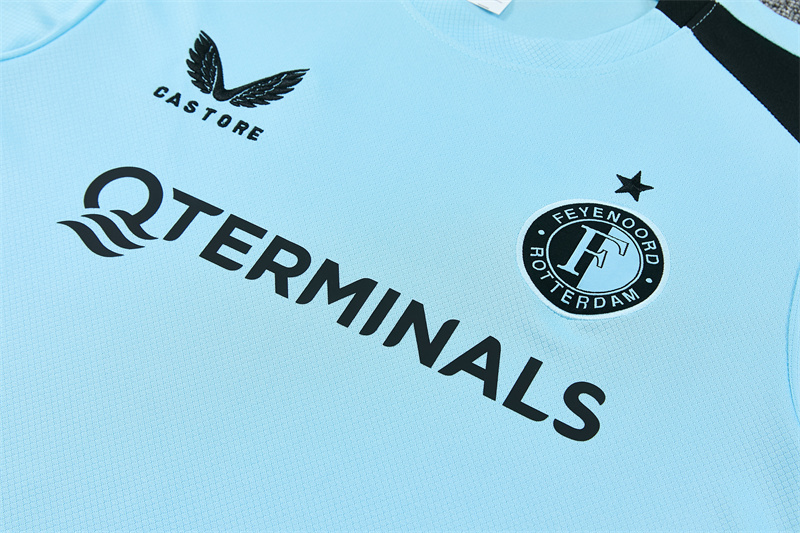 26/27 Feyenoord Light Blue Short Sleeve Tracksuits