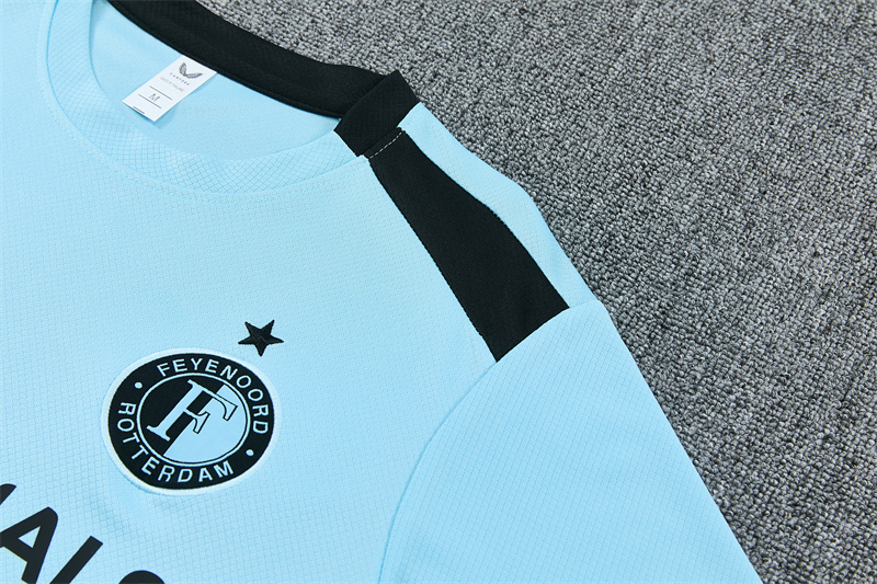 26/27 Feyenoord Light Blue Short Sleeve Tracksuits
