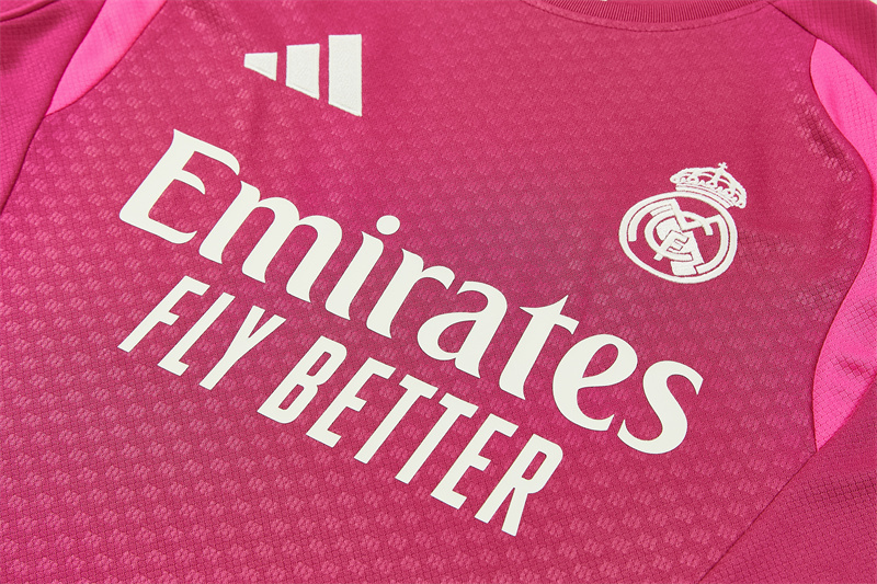 26/27 Real Madrid Rose Pink Short Sleeve Tracksuits