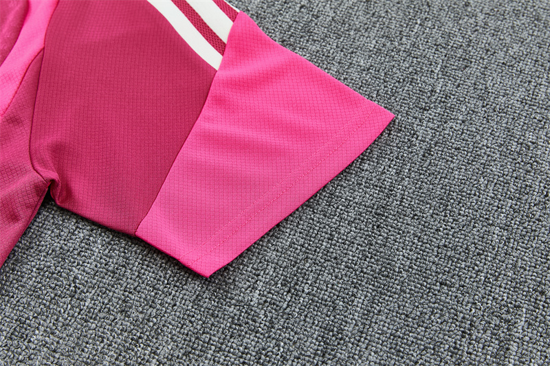 26/27 Real Madrid Rose Pink Short Sleeve Tracksuits