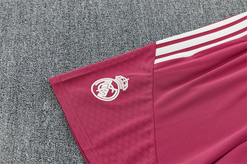 26/27 Real Madrid Rose Pink Short Sleeve Tracksuits