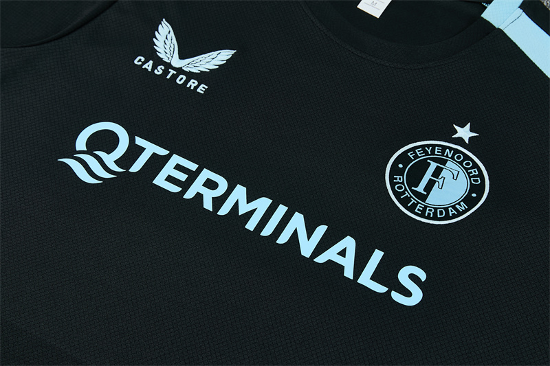 26/27 Feyenoord Black Short Sleeve Tracksuits
