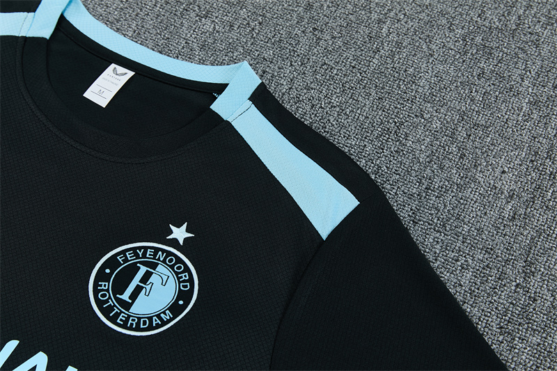 26/27 Feyenoord Black Short Sleeve Tracksuits